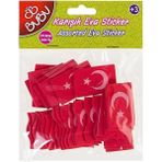 Bu-Bu ST0015 Eva Karışık Bayrak Sticker