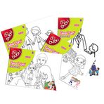 Bu-Bu TU0001 25x35 Desenli Tuval