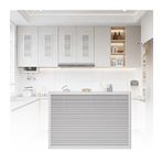 Bu Dikdörtgen Kapı Havalandırma Kapağı Panjurlu Banyo Izgarası Alüminyum Alaşımlı Dekoratif Panel Radyatör Ayakkabı Dolabı ve Gardırop için 70x80cm Buhar Havalandırma Çözümü