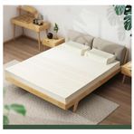 Bu Doğal Lateks Topper Firması, 1//2/3/4" 7 Bölgeli Yeşil Doğal Organik Lateks Yatak Üstü Arka ve Eklem Desteği Deformasyonsuz, 7.5cm, 180x220cm (71x87in)