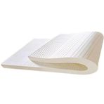 Bu Doğal Organik Lateks Yatak Üstü - 3/4 İnç - Yan Yatanlar için Lateks Köpük Yatak Pedi Bölgesel Destek Dayanıklı ve Nefes Alabilir, 10 cm, 160 x 220 cm (63x87 inç)