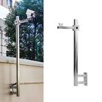 Bu Evrensel Gözetleme Kamerası Montaj Braketi, Kubbe/Bullet Kameralar için Dış Mekan Direği Duvar Montajı, Kurulum Aksesuarları ile, 1.5M/5ft Kablo