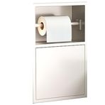 Bu Gömme Su Geçirmez Duş - Banyo Duvarı için Dahili Paslanmaz Çelik Saklama Dolabı - Tuvalet Malzemeleri ve Temel Malzemeler için Yerden Tasarruf Sağlayan Nizer