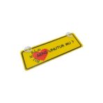 Bu Kalp Seni Unutur Mu? Yazılı Sarı Dekor Plaka Vantuzlu Cam Süsü 22X7.5CM Bksu2 - Belirtilmemiş
