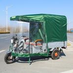 Bu Kargo Elektrikli Üç Tekerlekli Bisiklet Örtüsü - Tüm Hava Koşulları 3 Tekerlekli Motosiklet Örtüsü, 3 Tekerlekli Bisikletler için Uygun, Dayanıklı Koruma - 130 x 95 cm