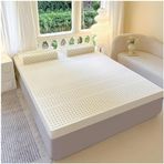 Bu Lateks Yatak Üstü - Premium Lateks Organik Yatak Örtüsü ve Hareket İzolasyonu için, 10 cm, 190 x 220 cm (75x87 inç)