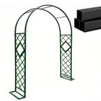 Bu Metal Bahçe Kemeri Bitkiler için Sağlam Kafes Düğün Dekorasyonu Hava Koşullarına Dayanıklı Bahçe ve Balkon Desteği Yeşil G 220 x Y 230 cm - Çiçeklere ve Asmalara Tırmanmak için Mükemmel