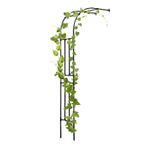 Bu Metal Pergola Yarım Taraflı Bahçe Kemeri Tırmanma Tesisleri için, Dış Mekan Balon Düğün Kemeri, Duvar Ağır Hizmet Desteği Çardak Kafes, Çelik Çerçeve/Siyah (120x240x40CM/4x8x1ft)