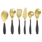 Bu Paslanmaz Çelik Çatal Bıçak Takımı 6/24/36/48/60/72 parça olarak mevcuttur, Servis Kaşığı, Salata Spatulası ve Siyah Çatal Bıçak Takımı içerir. 72 parça servis (