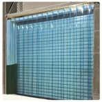 Bu PVC Şerit Kapı Perdesi Kiti - Soğutma Dondurucu Soğuk Odalar için Şeffaf Plastik Sürgülü Perdeler - Toz Bariyeri PVC Çıta Perde (225x260 cm / 88,58x102,3 inç) - Kolay Kurulum Enerji Verimi