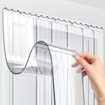 Bu PVC Şerit Perde Kapı Kiti, Gıda Hazırlama, Yemek ve Soğuk Depolama Alanları için Dayanıklı ve Çizilmeye Dayanıklı