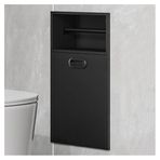 Bu WallMountedNiche Paslanmaz Çelik Banyo Depolama Rafı ve Atık Kutusu Ev Mutfak ve Otel Kullanımı için Gömme Banyo Orga Yer Tasarruflu Tasarım
