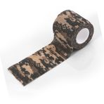 Buachois Kamuflaj Bandı, Kendinden Yapışkanlı Kamuflaj Bant, 5 X 4.5cm Dokumasız Kumaş Açık Kamuflaj Wrap Çıkartmalar Açık Hava Kamp Faaliyetleri Için Streç Bandaj