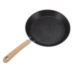Buachois Kızartma Tavası,25cm/9.8in Yapışmaz Gözleme Tavası, Yuvarlak Izgara Tavası Üniversal Yapışmaz Çok Fonksiyonlu Düz Tabanlı Kızartma Tavası, İndüksiyon Ocak Gaz Sobası Genel