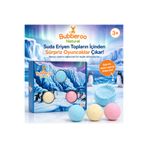 Bubberoo Çocuk Banyo Topu Seti 3'lü | Buzul Macera Sürpriz Oyuncaklı Banyo Bombası
