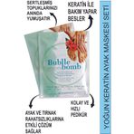 BUBBLEBOMB Ayak Bakım Patiği Ayak Maskesi Ayak Ve Tırnaklar Için Yoğun Keratin Nemlendirici Bakım Patiği Seti