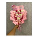 bubbledesign Teddy Bear Hoşgeldin Bebek Pembe Ayıcık Buketi