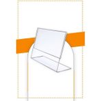 Bubi Studios A4 L Tipi Yatay Masa Üstü 20'li Paket 2.8 mm Şeffaf Pleksi Föylük Broşürlük