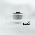 Bubi Studios Akrilik Seramik Kaseli Tekli Kedi ve Köpek Mama ve Su Kabı - Mamalık - Şeffaf