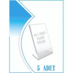Bubi Studios L Tipi A5 Kağıdı Boyutlu Dikey Pleksi Föylük 5 Adet