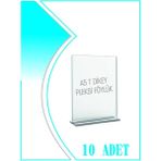 Bubi Studios T Tipi A5 Kağıdı Boyutlu Dikey Pleksi Föylük 10 Adet