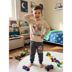 Bubiee Baby Erkek Çocuk Iki Iplik Mevsimlik Alt Üst Eşofman Takımı Tung Tung Sahur - 4 - 5 Yaş - Gri Krem