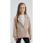 Bubiee Baby Kız Çocuk Bej Şık Blazer Ceket -Özel Gün ve Bayramlık Klasik Ceket - 6 - 7 Yaş