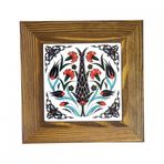 Bubigo Ahşap Çerçeveli Dekoratif Seramik Tablo. SRMK-2024120