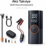 Bubitechh ST-9650 12000mAh Jump Starter Hava Kompresörü Lastik Şişirme Pompası Powerbank Siyah Akü Takviye Cihazı