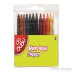 Bubu 12 Renk Mum Boya Crayon Tam Boy 00066