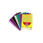 Bubu BU0010 10 Renk 2 MM 20x30 CM Simli Yapışkanlı Eva