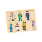 Bubu Meslekler 7 Parça Eğitici Ahşap Puzzle