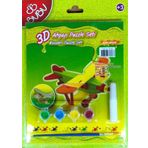 Bubu Uçak 3D Boyama ve Puzzle Seti