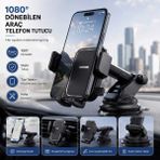 Buççin Online Mağaza Araç Için 360° Dönen ve 180° Eğilen Telefon Tutucu – Gps Takibi ve Eller Serbest Kullanım Için Çok R