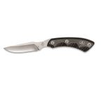 Buck Yetişkin av bıçağı S Game, çelik 420HC, paslanmaz, tam Tang bıçak, termoplastik saplar, naylon kılıf, av/dış mekan bıçağı, siyah, 17,5 cm