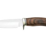 Buck yetişkin Vanguard, AV bıçağı, çelik 420HC, Cocobolo ahşap sap, pirinç kaplamalıdır, deri kılıf AV-/Outdoormesser, çok renkli, One Size