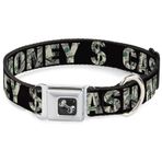Buckle-Down 27,9 – 43,2 cm nakit para $ siyah/dolar köpek tasması Bone, orta