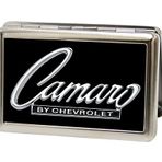 Buckle-Down Kartvizitlik 1969 Camaro Chevrolet Amblem Siyah Gümüş Large