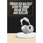 Bucuks Mey Ithalat® 2025 Model Kulak Üstü Kablosuz Bluetooth Kulaklık Gürültü Azalta Uzun Pil