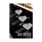 Bucuks Mey Ithalat® Bar Süzgeci Bar Strainer 3 Boy Set 5 7 8 cm