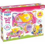Bucuks Mey Ithalat® Candy Tepsili Çay Set 01593 Renkli 17 Parça Oyun Seti