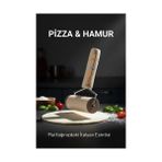 Bucuks Mey Ithalat® Pizza Merdanesi - Profesyonel Ahşap Saplı Hamur Açma Merdanesi -