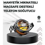 Bucuks Mey Ithalat® Telefon Soğutucu | LED Işık Efektli | Power Aparatlı | Sessiz ve Taşınabilir Model