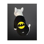 Buddy Store Kedi Ve Köpek Kıyafeti Elbiseleri - Batman Baskılı Siyah Kapüşonsuz T-shirt