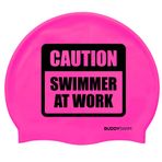 BUDDYSWIM Erkekler veya Kadınlar için Yüzme Bonesi. Havuz veya Açık Su için Rahat ve Dayanıklı Silikon Yüzme Bonesi. CSW Pembe