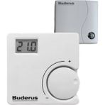 Buderus RT20RF Kablosuz Oda Termostatı Dijital Kontrol Paneli ile Beyaz Renkli Model - Buderus RT20RF Oda Termostatı