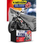Budge Arora Ar 100-8 Klasik Tel Amerikan Fitilli Motosiklet Brandası Çadır Örtü - Miflonlu