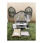 budgieshop ÇİFT KAPILI 30x23x37(YÜKSEKLİK) ÇEKMECELİ ADATOYS MUHABBET KUŞU KAFESİ