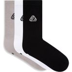 Budimaga 3'lü Paket- Erkek Antrenman Fitness Tenis Spor Çorap - Siyah - 40 - 44