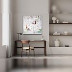 Budova Yağlı Boya Dokulu Tablo 80X80 Çerçevesiz